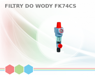 FK74CS Filtr do wody z regulatorem ciśnienia z płukaniem wstecznym z przyłączem obrotowym