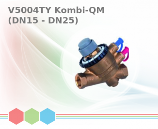 V5004TY Kombi-QM (DN15 - DN25) Zawór równoważąco-regulacyjny - gwint wew.